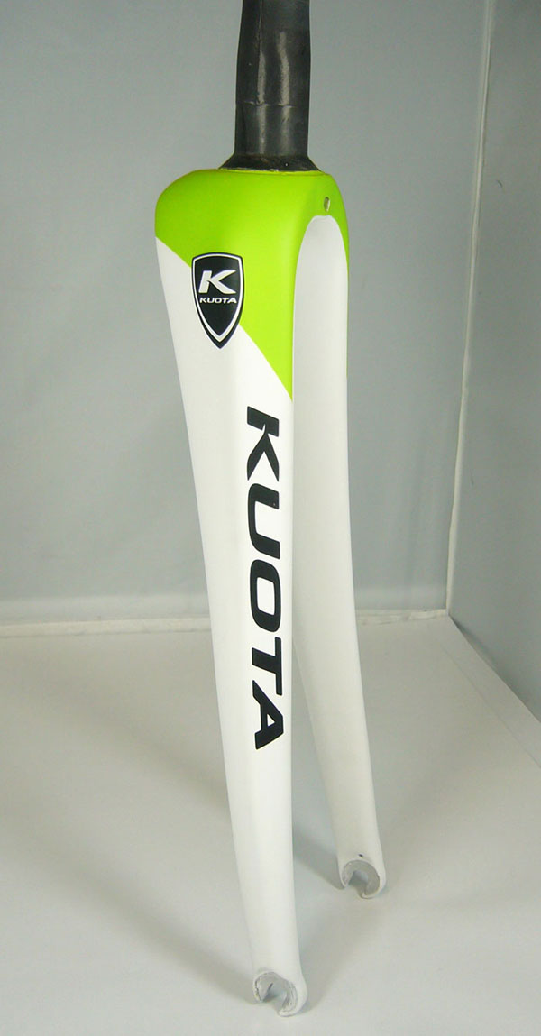 Fourche Kuota KIRAL BLANC/VERT MAT Fourche Kuota KIRAL BLANC/VERT MAT