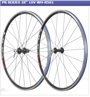 paire de roues shimano wh-r501