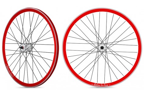 Roues fixies rouge